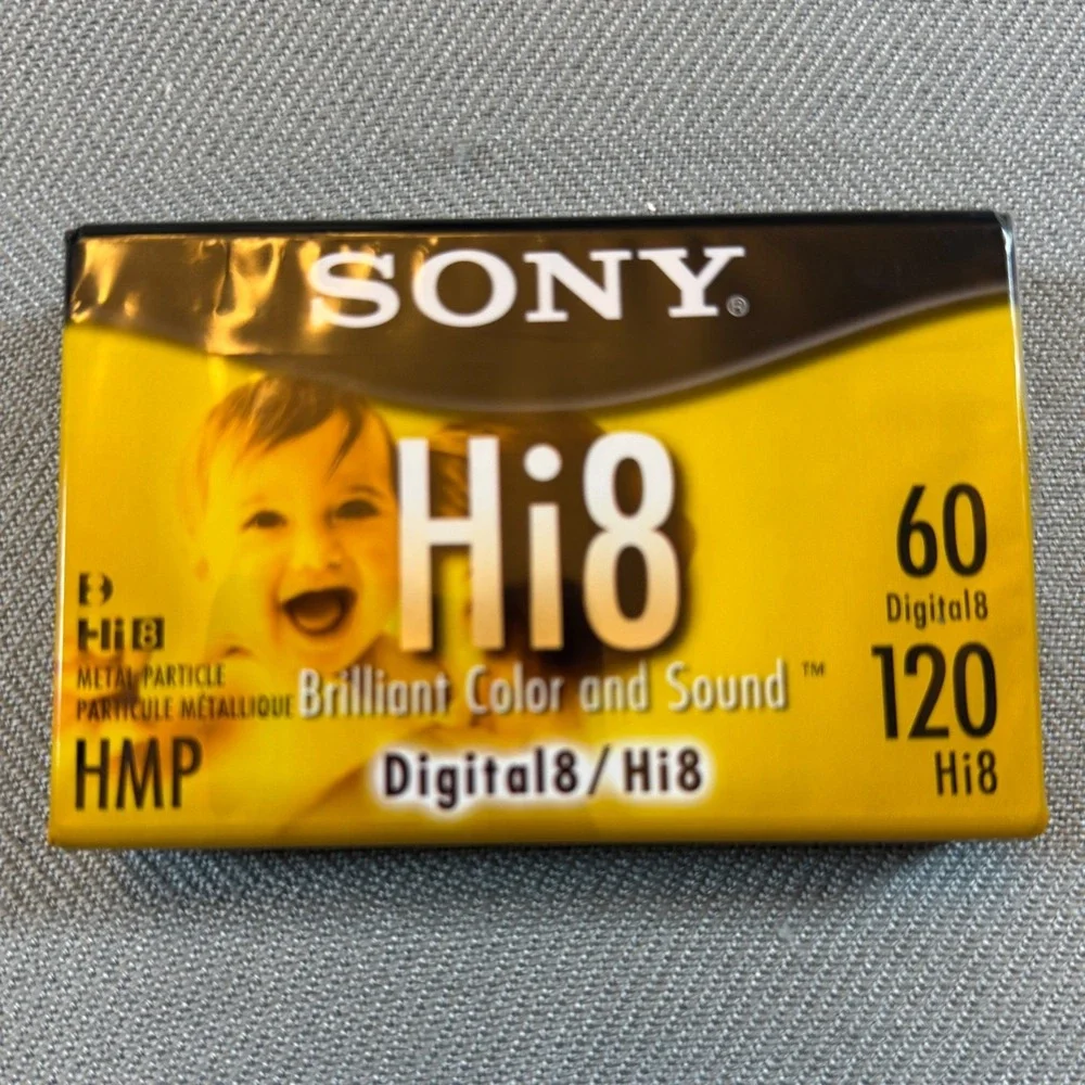 Sony Hi8 Digital8 Video Cassette Tape 120min HMP Metal Particle P6-120HMPL New